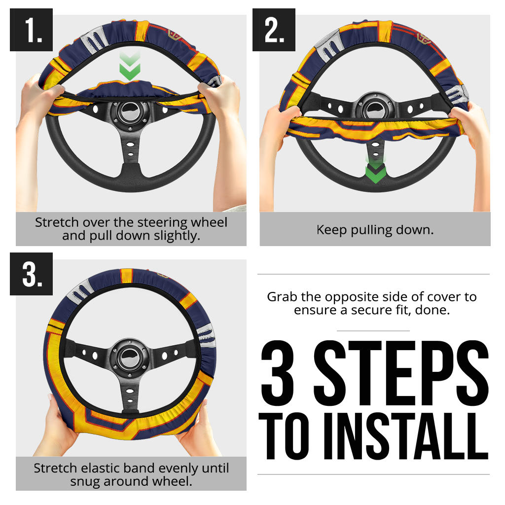 My Hero Academia Endevor Car Steering Wheel Cover