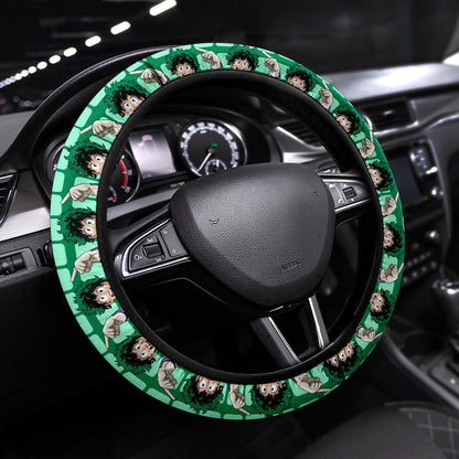 My Hero Academia Izuku Midoriya Glove Anime Premium Custom Car Steering Wheel Cover