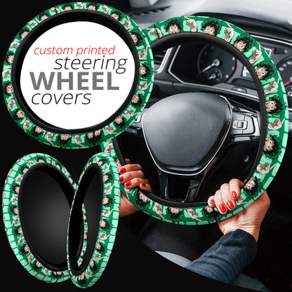 My Hero Academia Izuku Midoriya Glove Anime Premium Custom Car Steering Wheel Cover