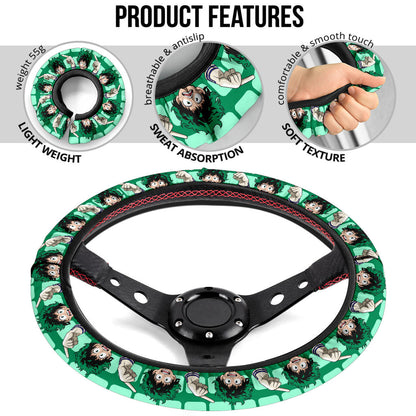 My Hero Academia Izuku Midoriya Glove Anime Premium Custom Car Steering Wheel Cover