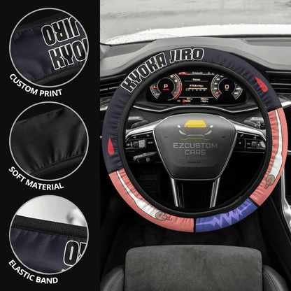 My Hero Academia Kyoka Jiro Anime Steering Wheel Cover Custom Anime Car Accessories