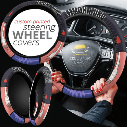 My Hero Academia Kyoka Jiro Anime Steering Wheel Cover Custom Anime Car Accessories