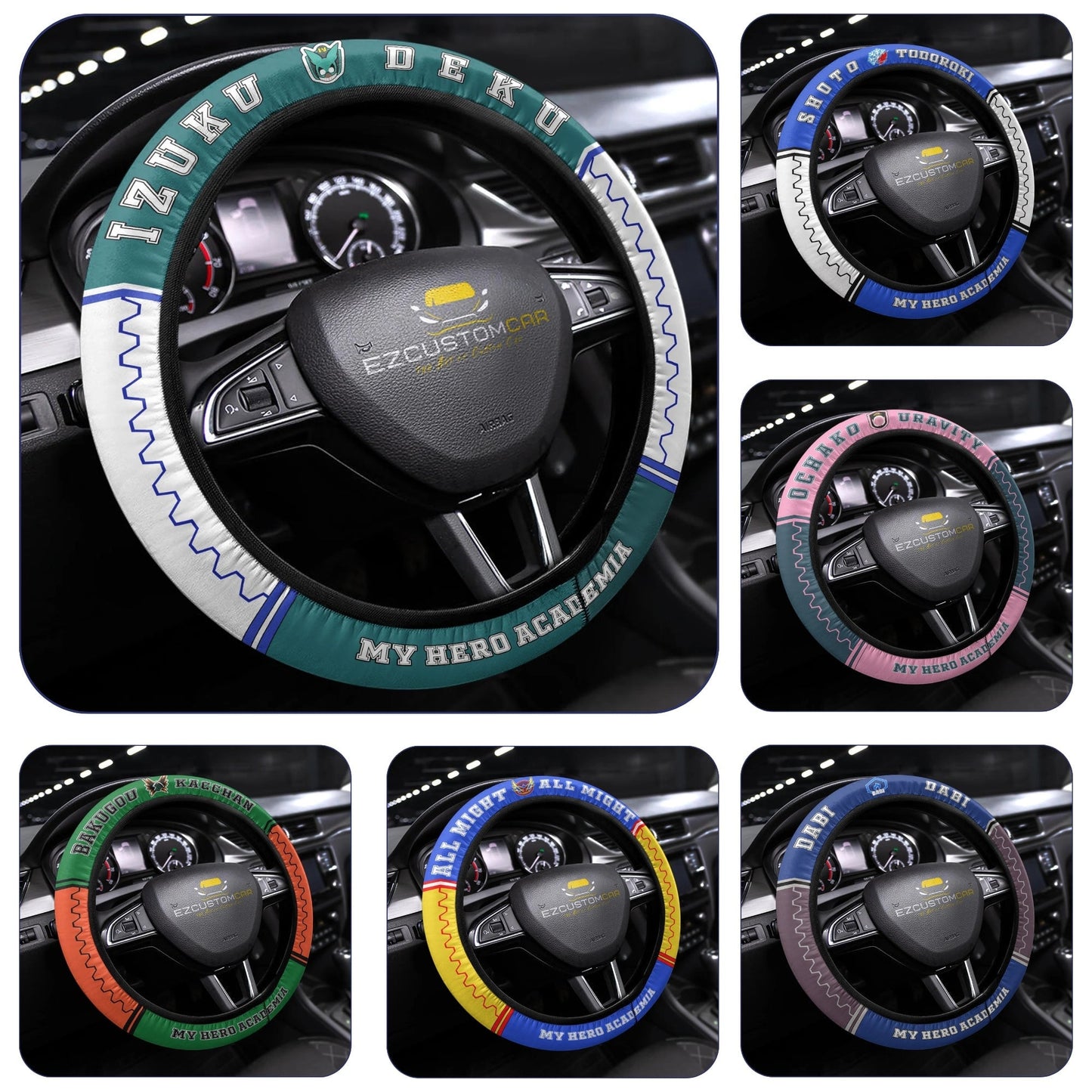My Hero Academia Steering Wheel Cover