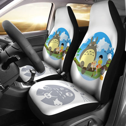 My Neighbor Totoro Sitting On Branch Car Seat Covers Lt03 Universal Fit 225721