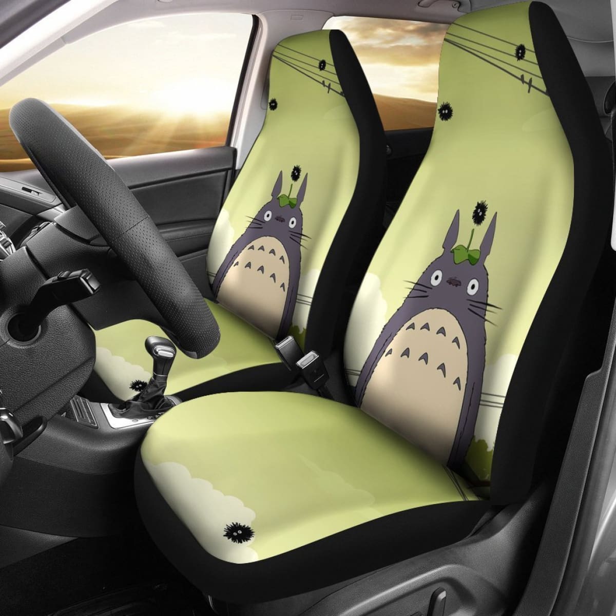My Neighbor Totoro & Soot Sprites Car Seat Covers Lt03 Universal Fit 225721