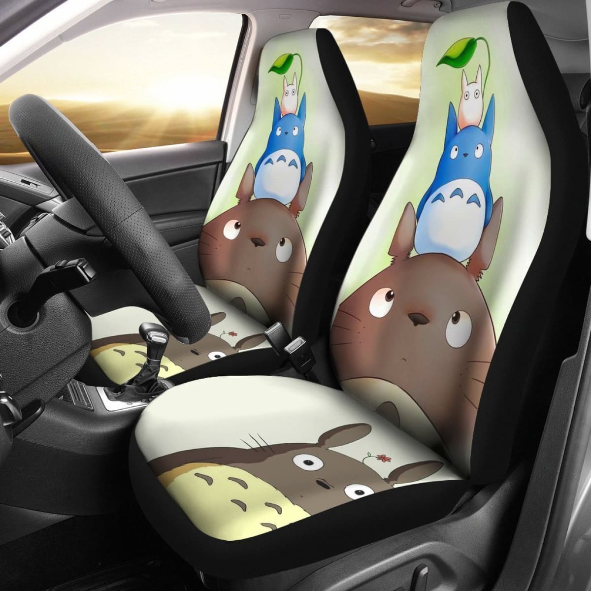 My Neighbor Totoro With Leaf Cute Car Seat Covers Lt03 Universal Fit 225721