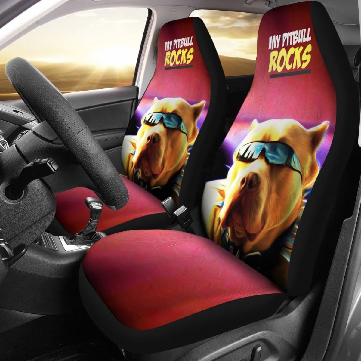 My Pitbull Rocks Car Seat Cover Universal Fit 225721