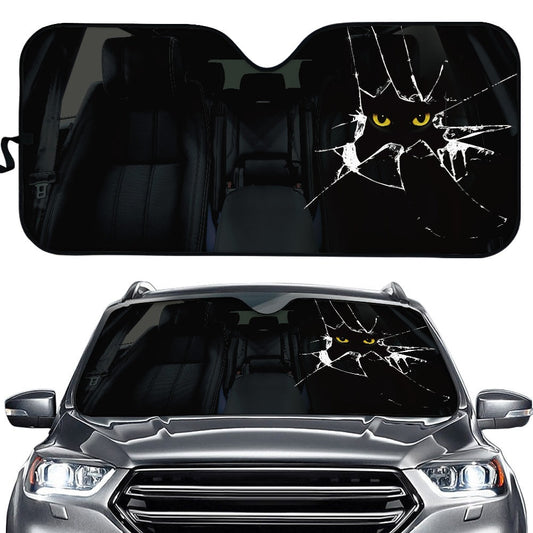 Mystery Cat Car Auto Sunshades