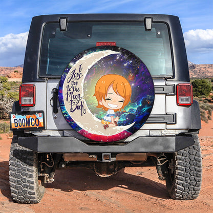 Nami One Piece Love You To The Moon Galaxy Spare Tire Cover