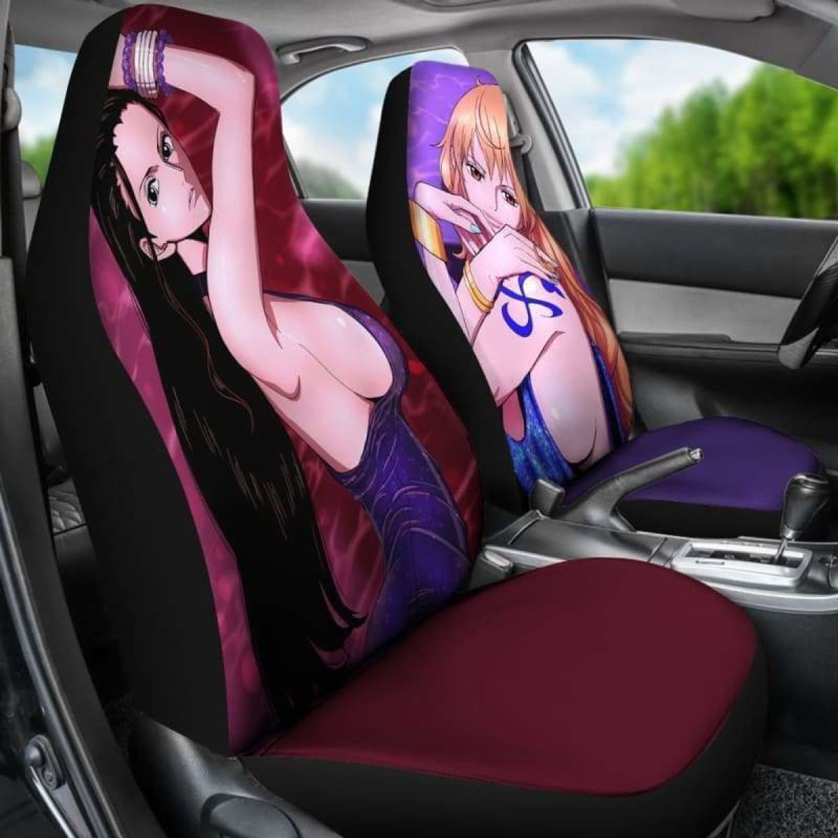 Nami Robin One Piece Car Seat Covers Universal Fit 051312