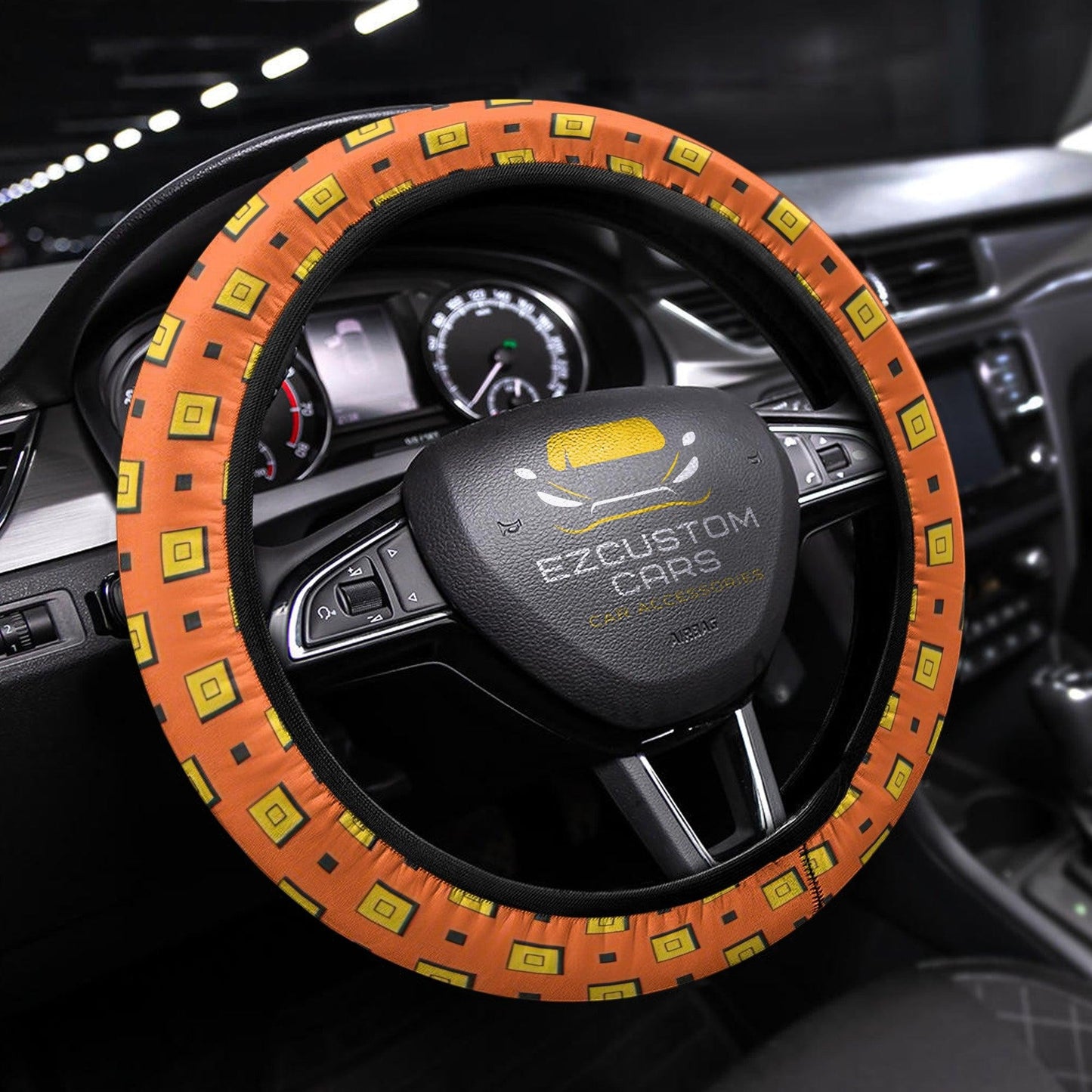 Narancia Patterns Anime Steering Wheel Cover Custom Jojo Bizzare Adventure Anime Car Accessories