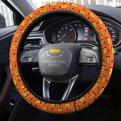 Narancia Patterns Anime Steering Wheel Cover Custom Jojo Bizzare Adventure Anime Car Accessories