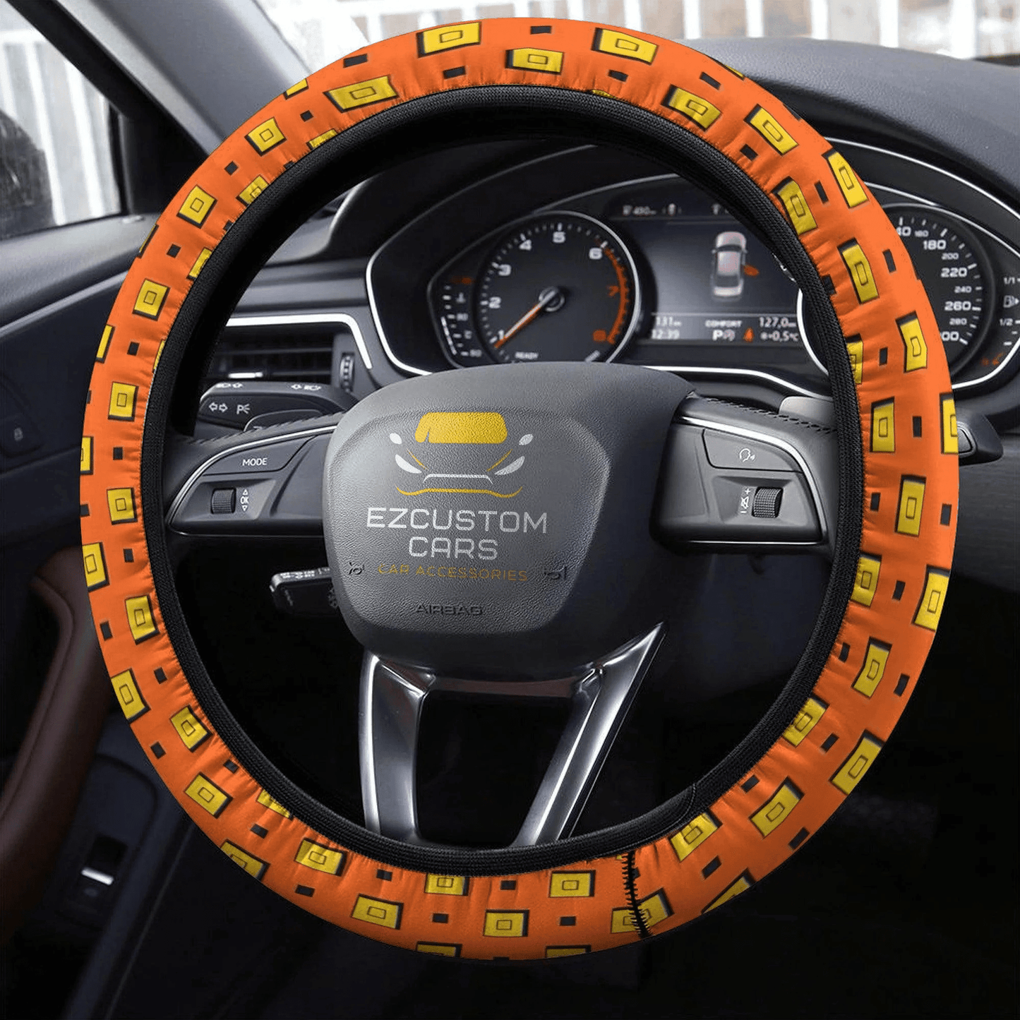 Narancia Patterns Anime Steering Wheel Cover Custom Jojo Bizzare Adventure Anime Car Accessories