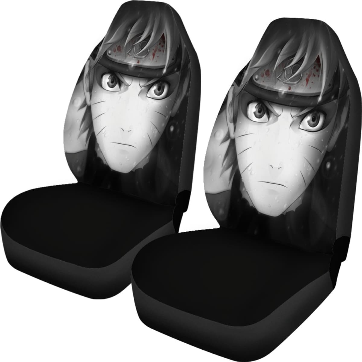 Naruto B&W Seat Covers Amazing Best Gift Ideas 2020 Universal Fit 090505