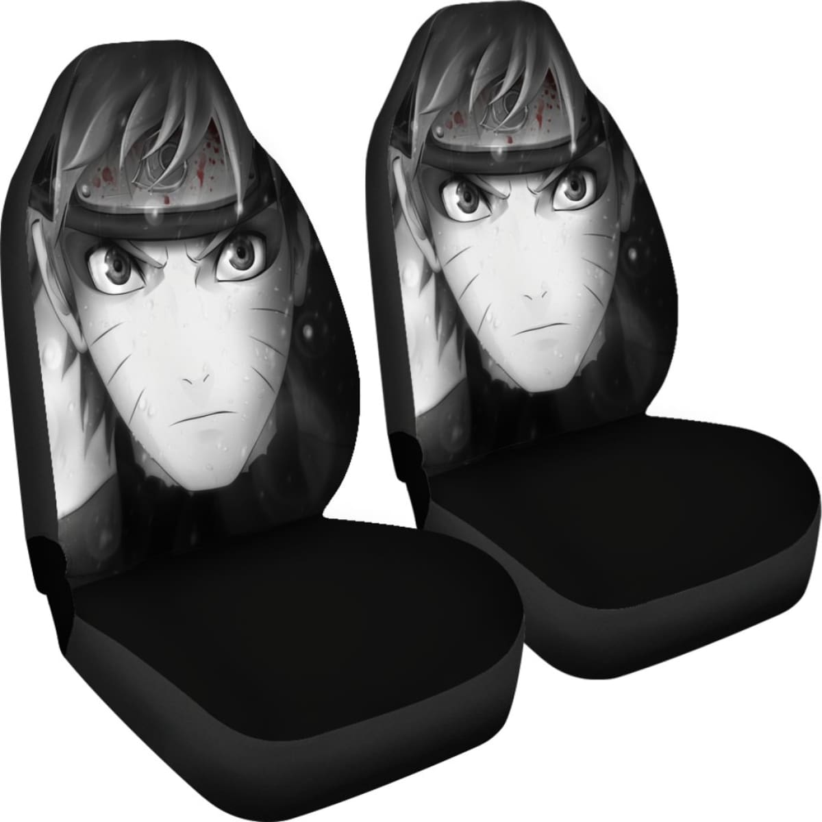 Naruto B&W Seat Covers Amazing Best Gift Ideas 2020 Universal Fit 090505