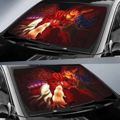 Naruto Beasts Car Auto Sun Shades Universal Fit 051312