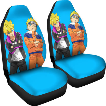 Naruto Car Seat Covers Boruto And Naruto Friends Blue Seat Covers CI04