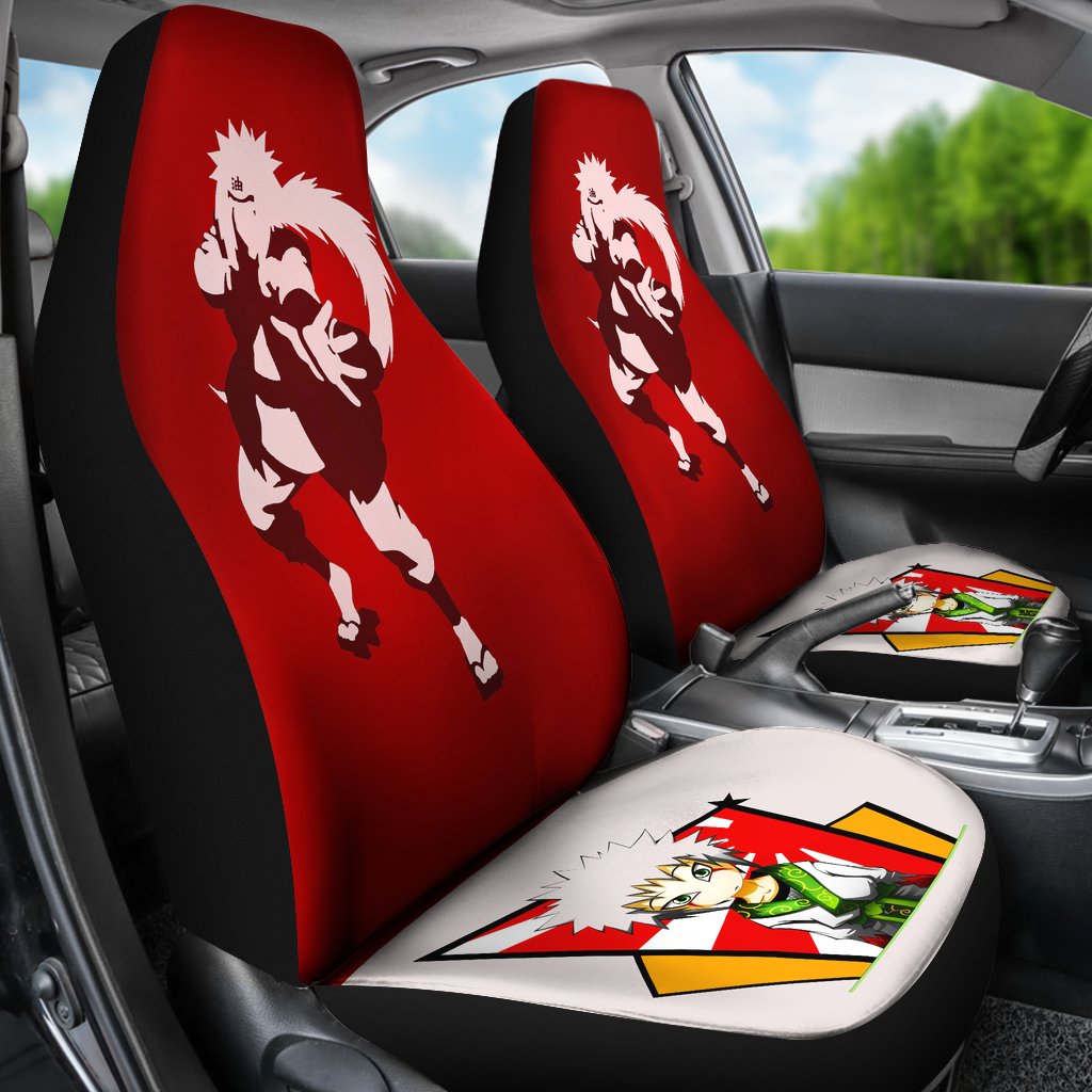 Naruto Car Seat Covers Chibi Jiraiya Silhouette Seat Covers 02