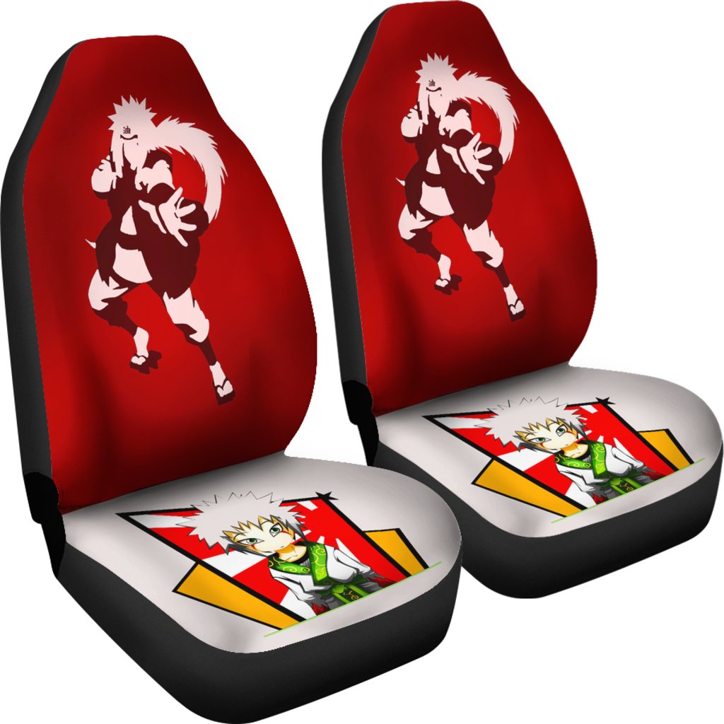 Naruto Car Seat Covers Chibi Jiraiya Silhouette Seat Covers 02