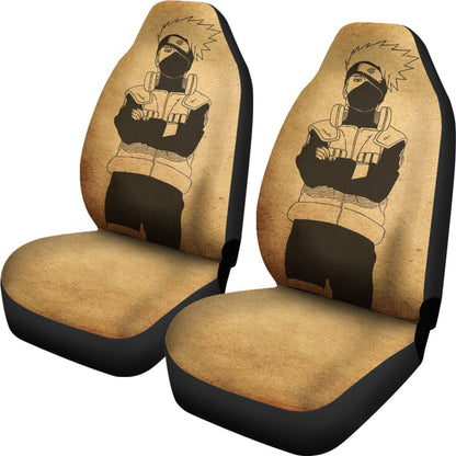 Naruto Car Seat Covers Kakashi Artwork On Paper Seat Covers 04
