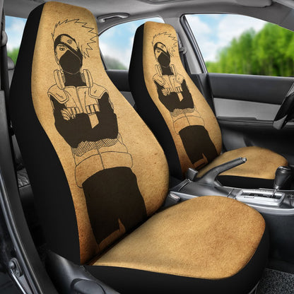Naruto Car Seat Covers Kakashi Artwork On Paper Seat Covers 04