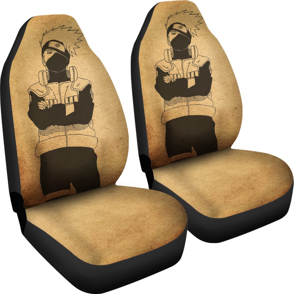 Naruto Car Seat Covers Kakashi Artwork On Paper Seat Covers 04