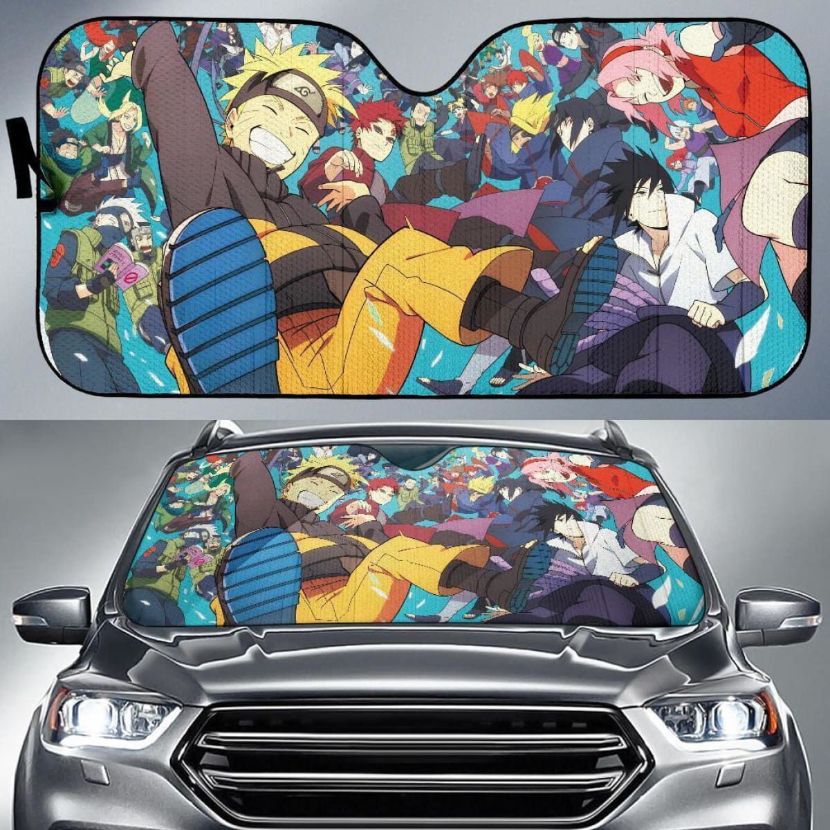 Naruto & Friends Anime Auto Sun Shade Nh06 Universal Fit 111204