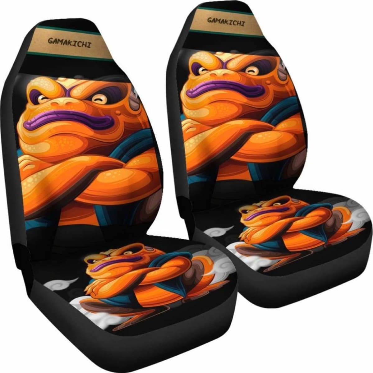 Naruto Gamakichi Seat Covers 101719 Universal Fit