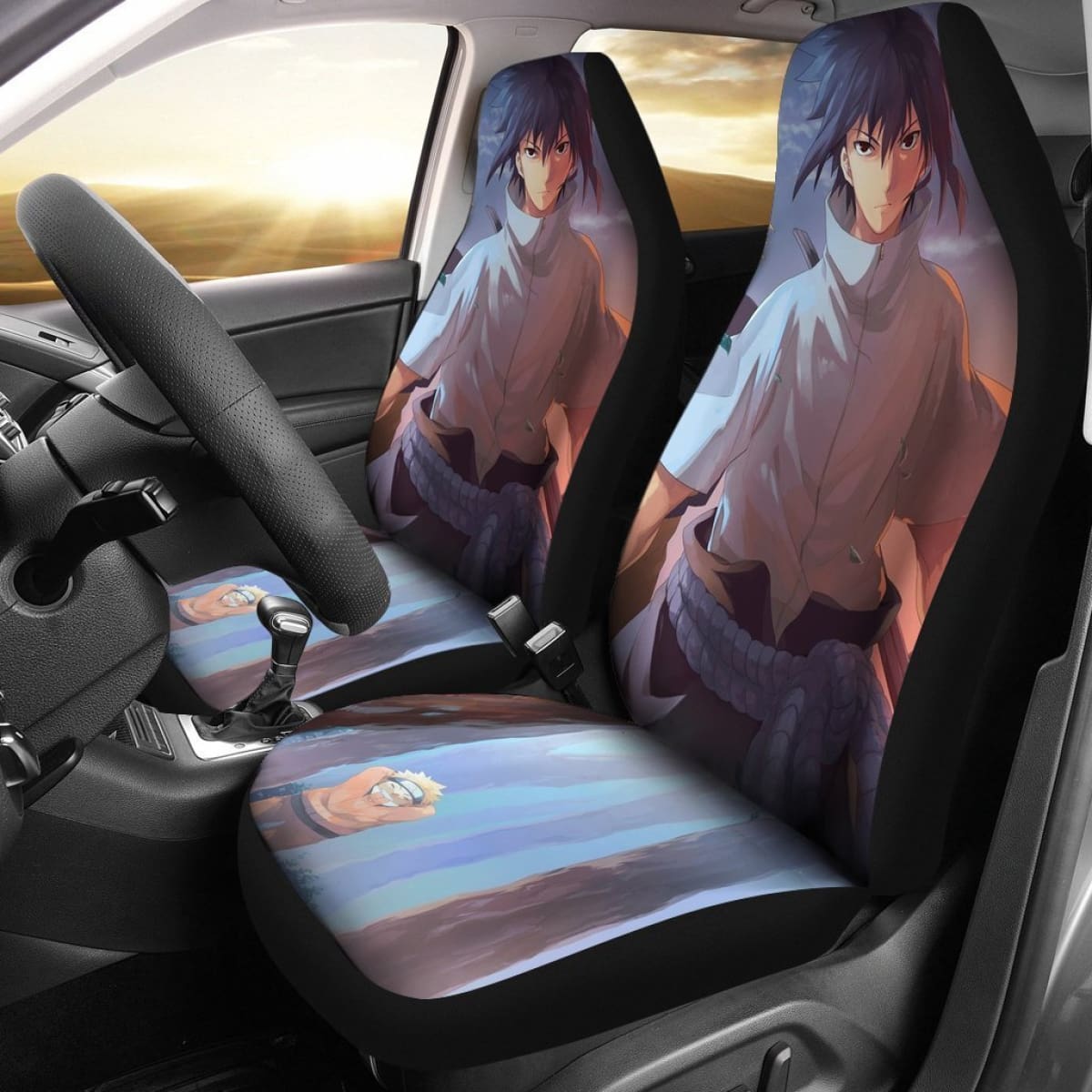 Naruto King Of Sharingan Sasuke Car Seat Covers Lt03 Universal Fit 225721