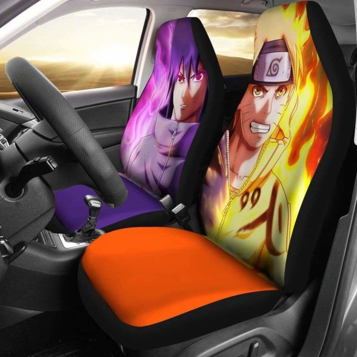 Naruto Sasuke Car Seat Covers 4 Universal Fit 051012