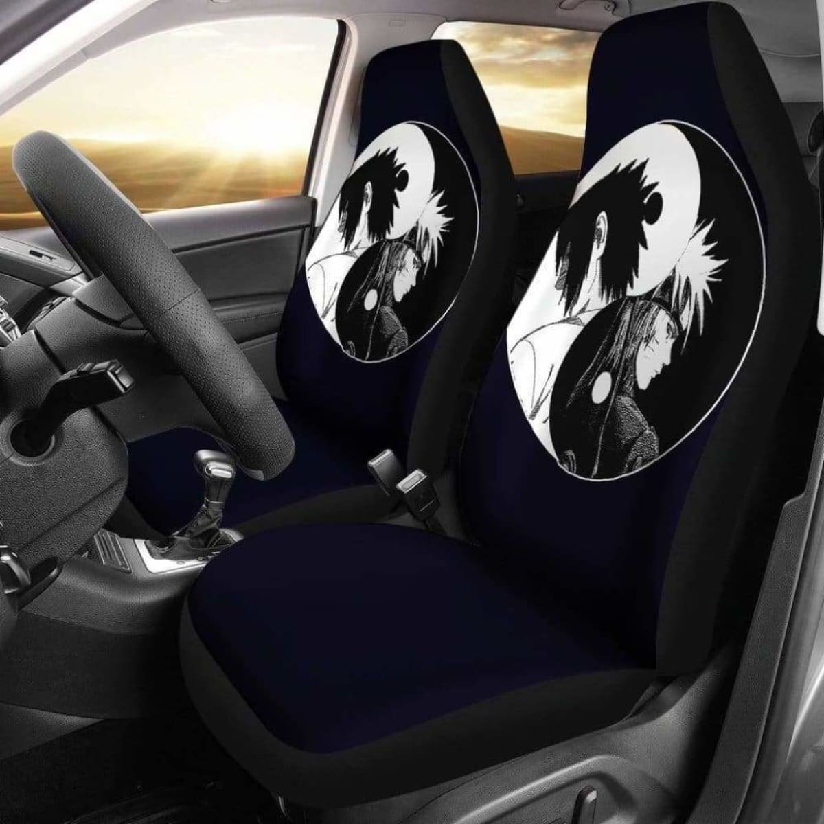 Naruto Sasuke Yin And Yang Car Seat Covers Universal Fit 051012