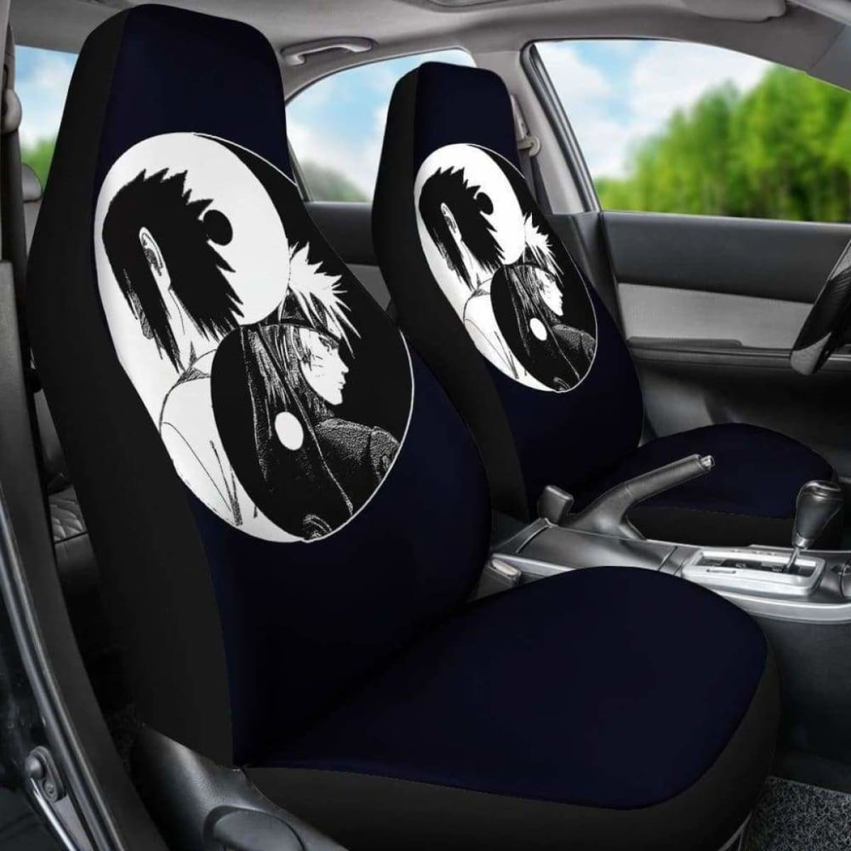 Naruto Sasuke Yin And Yang Car Seat Covers Universal Fit 051012