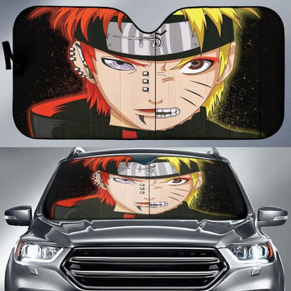 Naruto Vs Pain Car Auto Sun Shades Universal Fit 051312