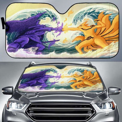Naruto Vs Sasuke Car Sun Shades 1 918b Universal Fit