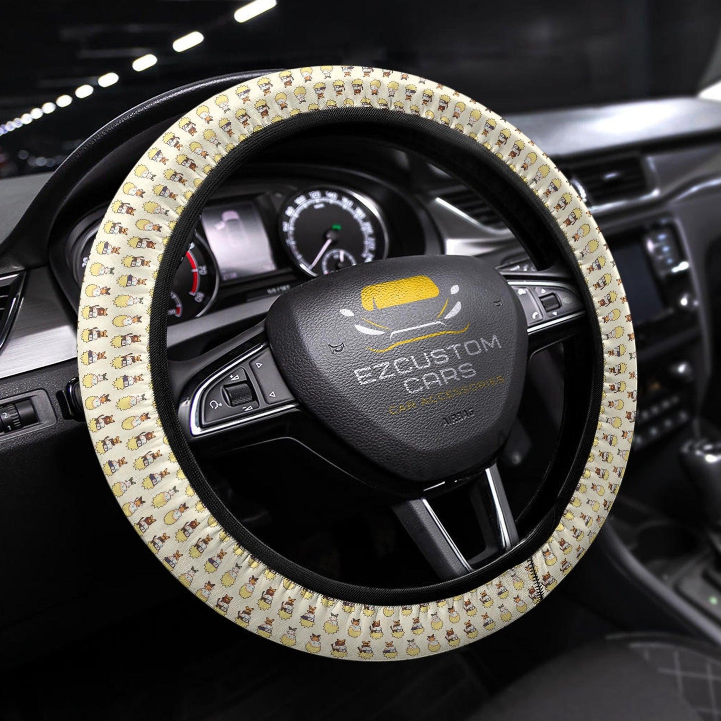 Naruto x Boruto Anime Steering Wheel Cover Custom Naruto Anime Car Accessories