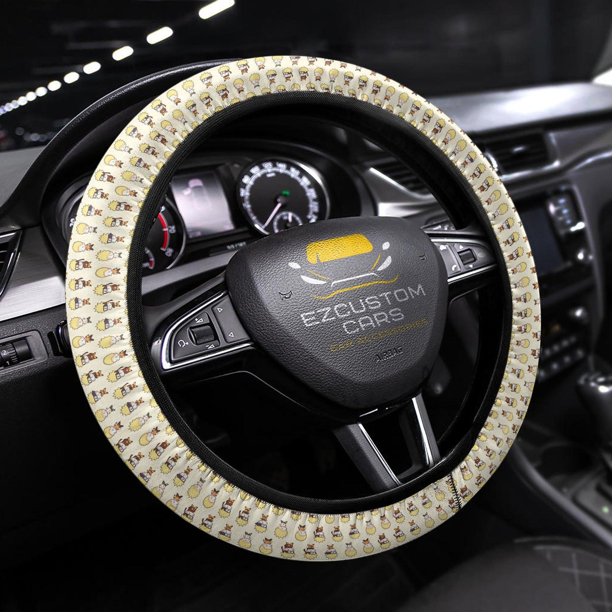 Naruto x Boruto Anime Steering Wheel Cover Custom Naruto Anime Car Accessories