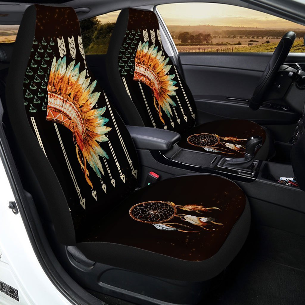 Native American Car Seat Covers Custom Dreamcatcher Car Accessories