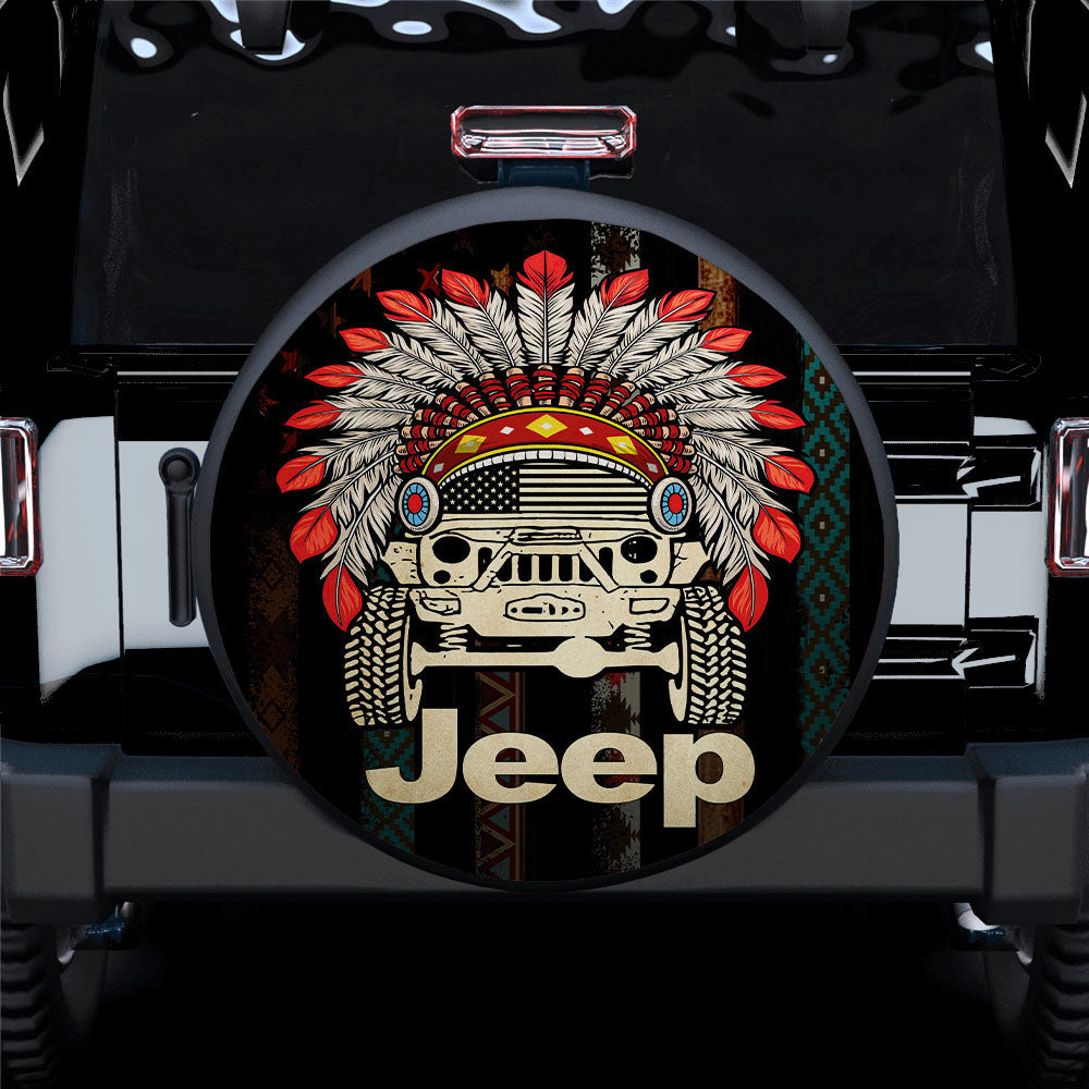 Native American Jeep Car Spare Tire Cover