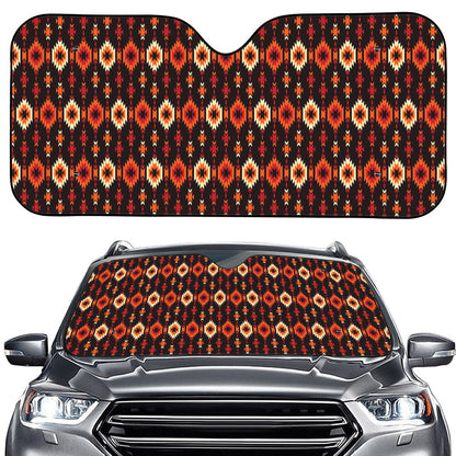 Native American Pattern Print Car Windshield Sun Shade