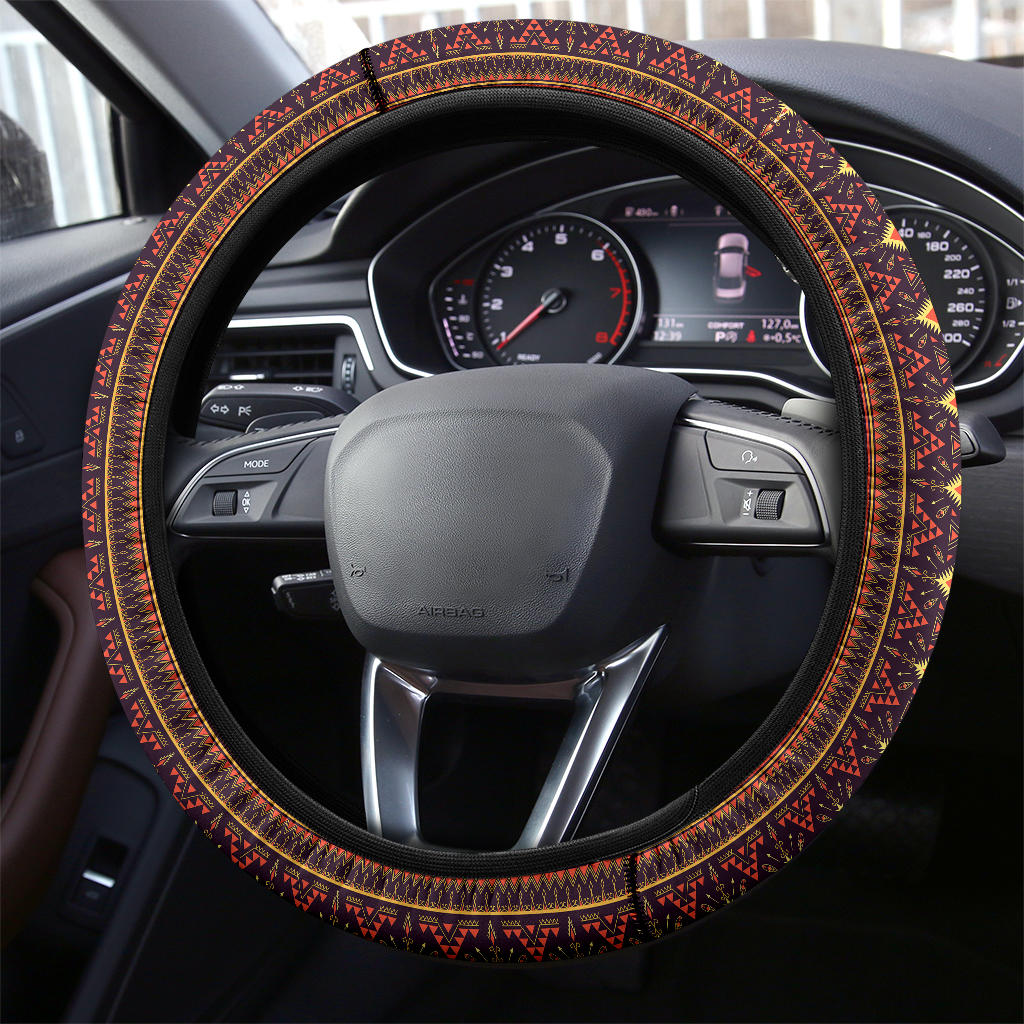 Native American Retro Premium Car Steering Wheel Cover