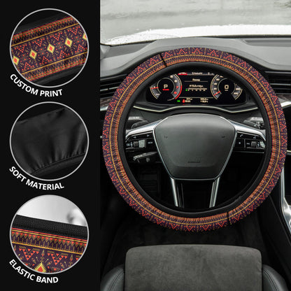 Native American Retro Premium Car Steering Wheel Cover