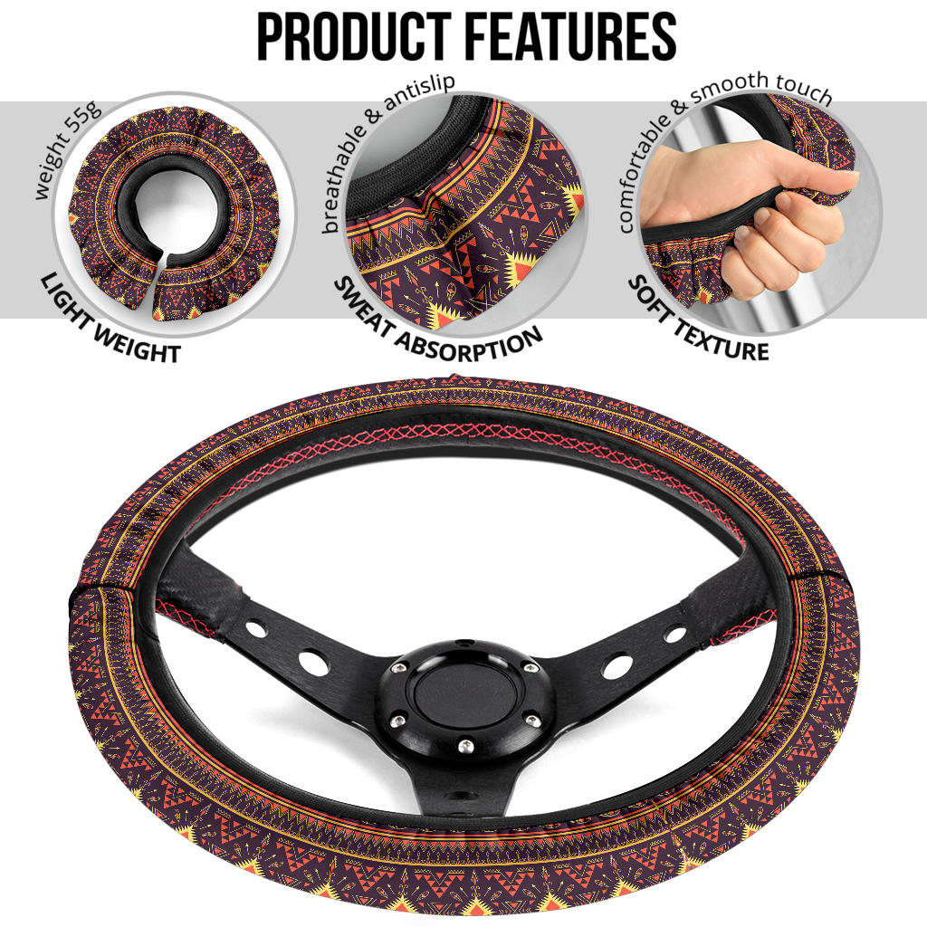 Native American Retro Premium Car Steering Wheel Cover