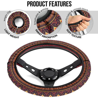 Native American Retro Premium Car Steering Wheel Cover
