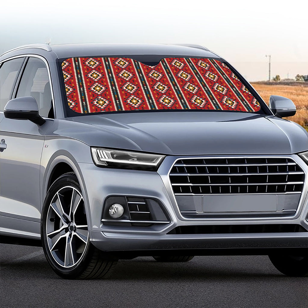 Native American Tribal Pattern Print Car Windshield Sun Shade