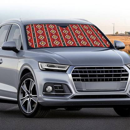 Native American Tribal Pattern Print Car Windshield Sun Shade