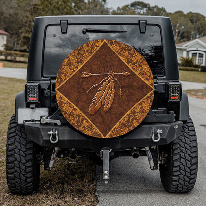Native American Tribe Feather Jeep Car Spare Tire Cover