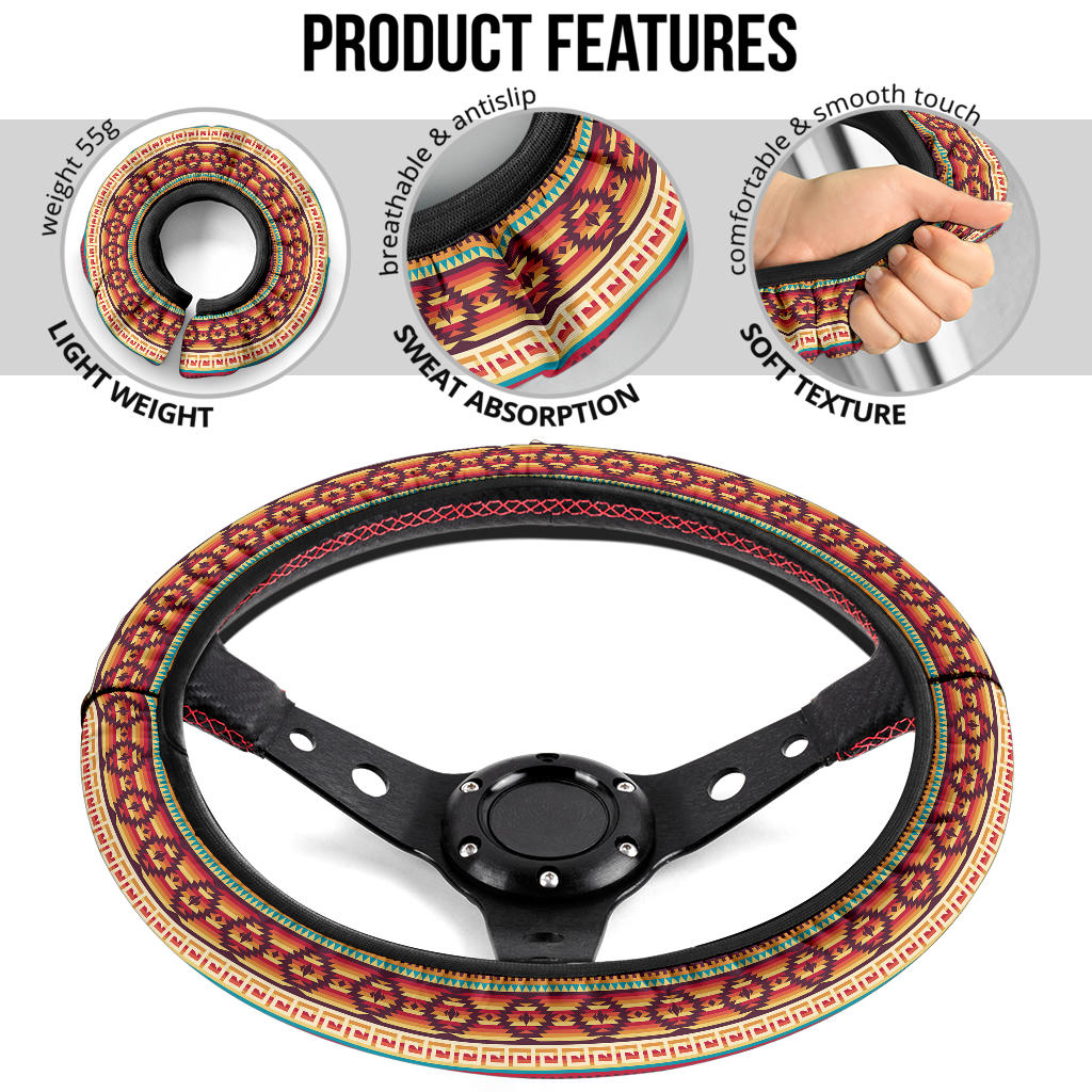 Native American Vintage Premium Car Steering Wheel Cover