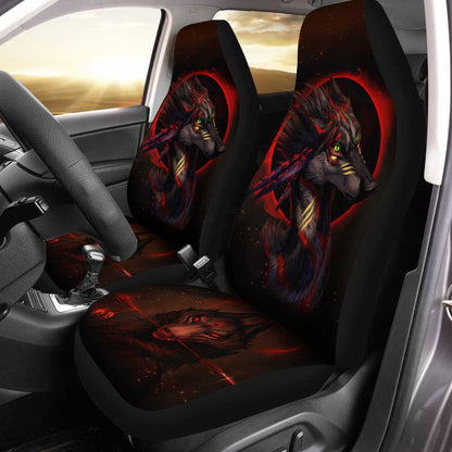 Native American Wolf Dreamcatcher Car Seat Covers Set Of 2 Interior Accessories