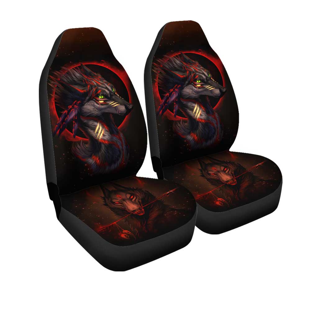 Native American Wolf Dreamcatcher Car Seat Covers Set Of 2 Interior Accessories