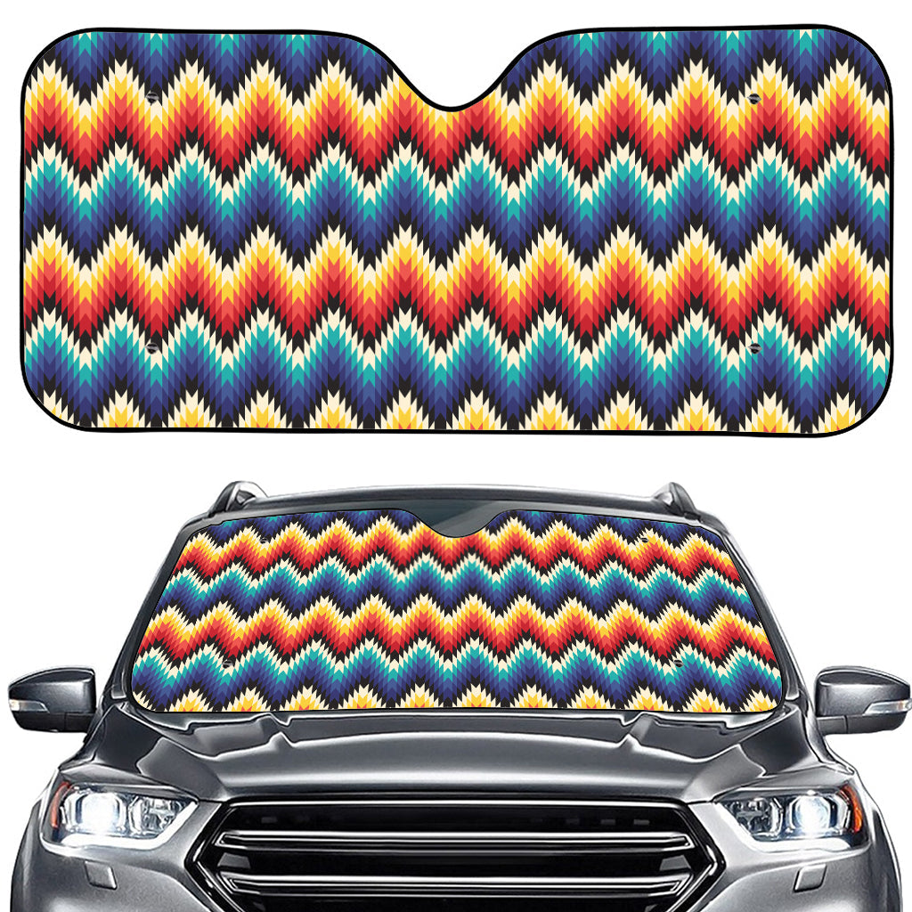 Native Tribal Inspired Pattern Print Car Windshield Sun Shade